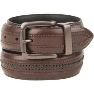 Columbia Reversible Leather Belt with Enhanced Brown Side And Black Mens Size 38